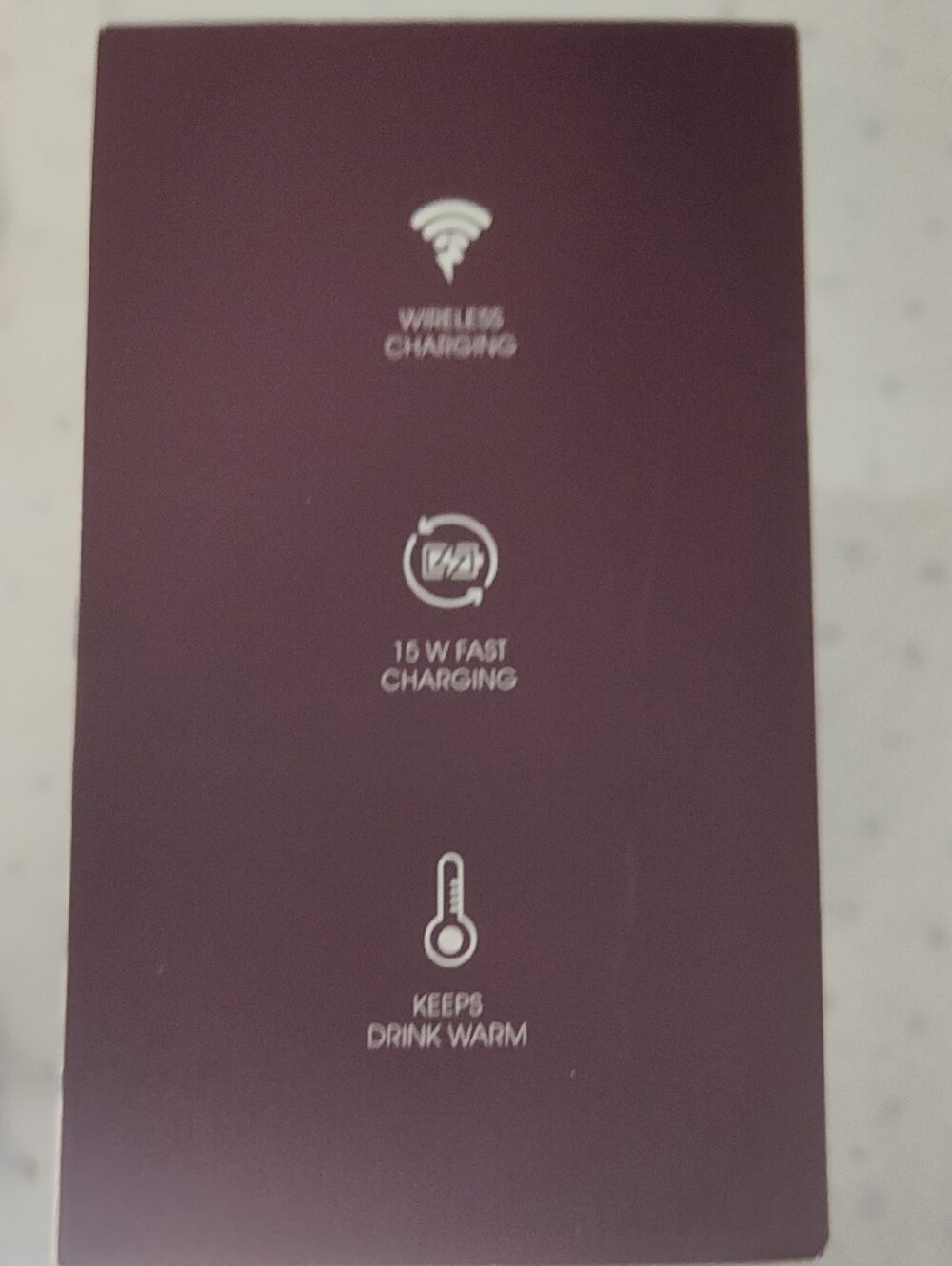 White 2-in-1 Smart Mug Warmer with Qi Wireless Charger - Picture 3 of 4